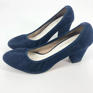 Ron White blue suede shoes pumps Callie 8.5